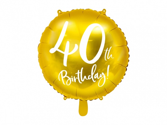 Balon foliowy 40 urodziny